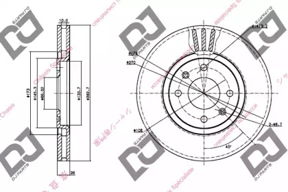 Тормозной диск DJ PARTS BD1312